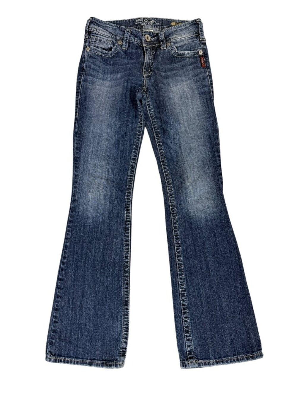 Silver Jeans Suki Bootcut Stretch Jeans W27 L32 Medium Wash Mid Rise